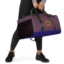 Load image into Gallery viewer, TRILLYYON - Blue  - Flower Of Life Duffle bag