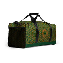 Load image into Gallery viewer, TRILLYYON - Green  - Flower Of Life Duffle bag
