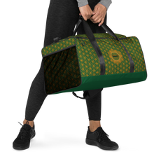 Load image into Gallery viewer, TRILLYYON - Green  - Flower Of Life Duffle bag