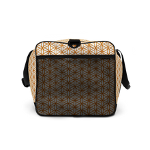 Load image into Gallery viewer, TRILLYYON - White &amp; Gold - Flower Of Life Duffle Bag