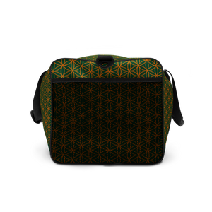 TRILLYYON - Green  - Flower Of Life Duffle bag