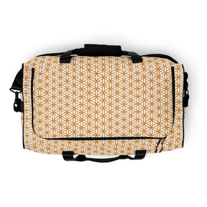 TRILLYYON - White & Gold - Flower Of Life Duffle Bag