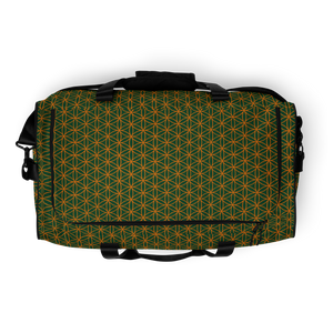 TRILLYYON - Green  - Flower Of Life Duffle bag