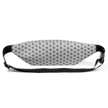 Load image into Gallery viewer, TRILLYYON - Flower Of Life Fanny Pack - White &amp; Black