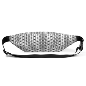 TRILLYYON - Flower Of Life Fanny Pack - White & Black