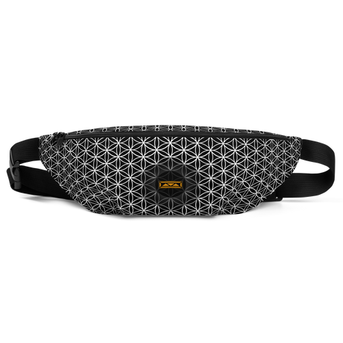 TRILLYYON - Flower Of Life Fanny Pack - Black & White