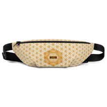Load image into Gallery viewer, TRILLYYON - Flower Of Life Fanny Pack - White &amp; Gold