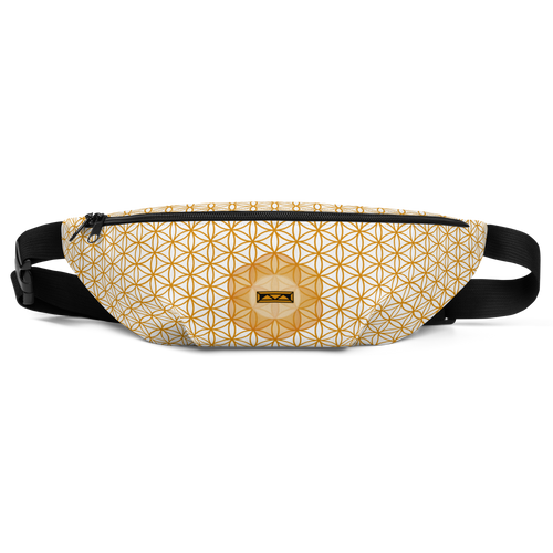 TRILLYYON - Flower Of Life Fanny Pack - White & Gold