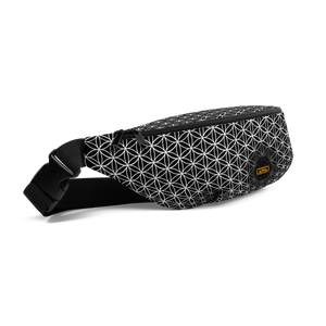 TRILLYYON - Flower Of Life Fanny Pack - Black & White