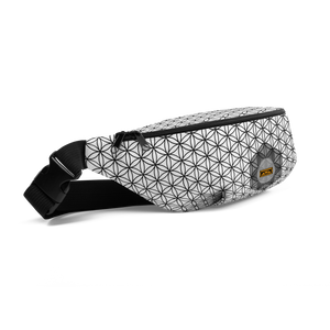 TRILLYYON - Flower Of Life Fanny Pack - White & Black