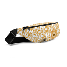 Load image into Gallery viewer, TRILLYYON - Flower Of Life Fanny Pack - White &amp; Gold