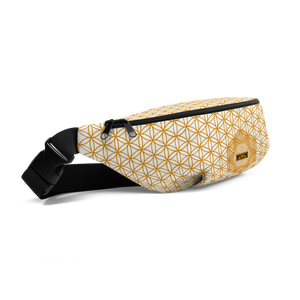 TRILLYYON - Flower Of Life Fanny Pack - White & Gold