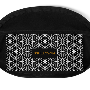 TRILLYYON - Flower Of Life Fanny Pack - Black & White