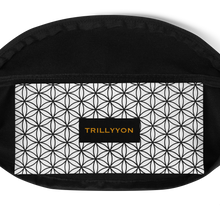 Load image into Gallery viewer, TRILLYYON - Flower Of Life Fanny Pack - White &amp; Black