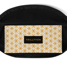 Load image into Gallery viewer, TRILLYYON - Flower Of Life Fanny Pack - White &amp; Gold