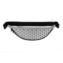 Load image into Gallery viewer, TRILLYYON - Flower Of Life Fanny Pack - White &amp; Black