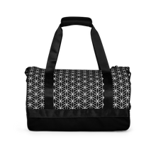 Load image into Gallery viewer, TRILLYYON - Black &amp; White - Flower Of Life Gym Bag