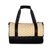 Load image into Gallery viewer, TRILLYYON - White &amp; Gold - Flower Of Life Gym Bag