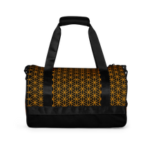Load image into Gallery viewer, TRILLYYON - Black &amp; Gold - Flower Of Life Gym Bag