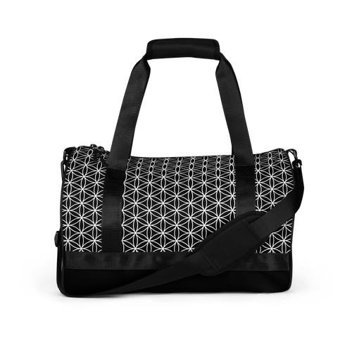 TRILLYYON - Black & White - Flower Of Life Gym Bag