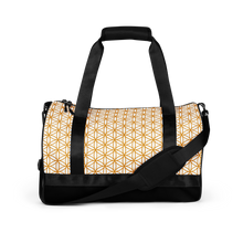 Load image into Gallery viewer, TRILLYYON - White &amp; Gold - Flower Of Life Gym Bag