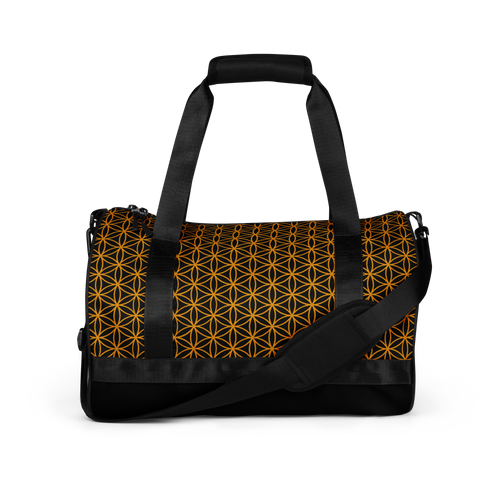 TRILLYYON - Black & Gold - Flower Of Life Gym Bag