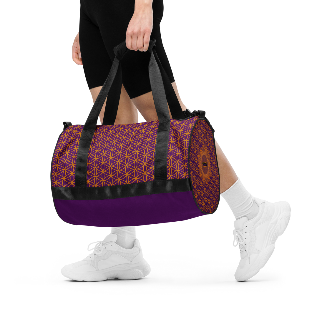 TRILLYYON - Purple  - Flower Of Life Gym Bag