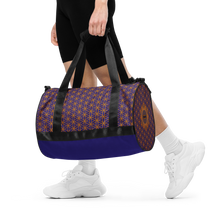 Load image into Gallery viewer, TRILLYYON - Blue  - Flower Of Life Gym Bag