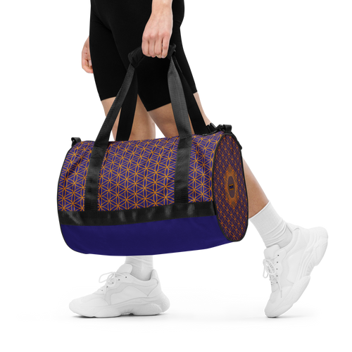 TRILLYYON - Blue  - Flower Of Life Gym Bag