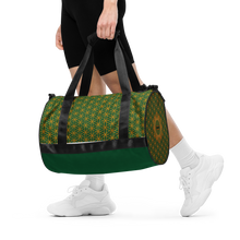 Load image into Gallery viewer, TRILLYYON - Green  - Flower Of Life Gym Bag