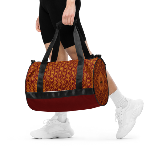 TRILLYYON - Red  - Flower Of Life Gym Bag
