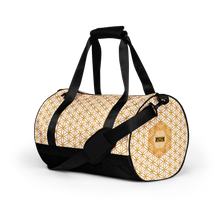Load image into Gallery viewer, TRILLYYON - White &amp; Gold - Flower Of Life Gym Bag
