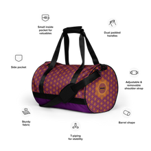 Load image into Gallery viewer, TRILLYYON - Purple  - Flower Of Life Gym Bag