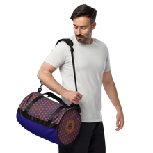 Load image into Gallery viewer, TRILLYYON - Blue  - Flower Of Life Gym Bag