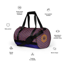 Load image into Gallery viewer, TRILLYYON - Blue  - Flower Of Life Gym Bag