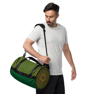TRILLYYON - Green  - Flower Of Life Gym Bag