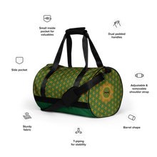 Load image into Gallery viewer, TRILLYYON - Green  - Flower Of Life Gym Bag