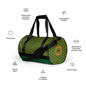TRILLYYON - Green  - Flower Of Life Gym Bag