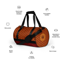 Load image into Gallery viewer, TRILLYYON - Red  - Flower Of Life Gym Bag