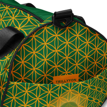 Load image into Gallery viewer, TRILLYYON - Green  - Flower Of Life Gym Bag