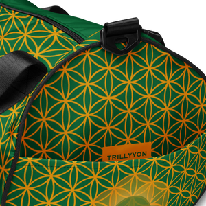 TRILLYYON - Green  - Flower Of Life Gym Bag