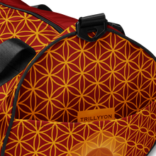 Load image into Gallery viewer, TRILLYYON - Red  - Flower Of Life Gym Bag
