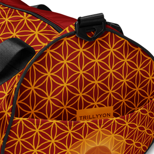 TRILLYYON - Red  - Flower Of Life Gym Bag