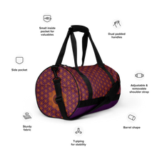 Load image into Gallery viewer, TRILLYYON - Purple  - Flower Of Life Gym Bag