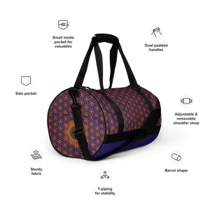 TRILLYYON - Blue  - Flower Of Life Gym Bag