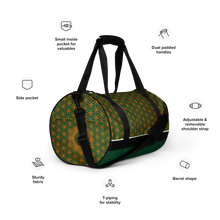 Load image into Gallery viewer, TRILLYYON - Green  - Flower Of Life Gym Bag