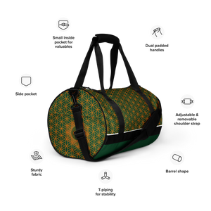 TRILLYYON - Green  - Flower Of Life Gym Bag
