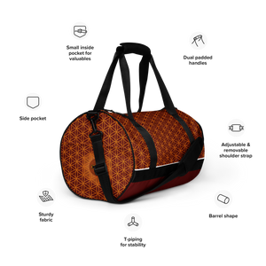 TRILLYYON - Red  - Flower Of Life Gym Bag