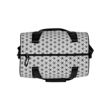 Load image into Gallery viewer, TRILLYYON - White &amp; Black - Flower Of Life Gym Bag