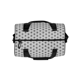 TRILLYYON - White & Black - Flower Of Life Gym Bag